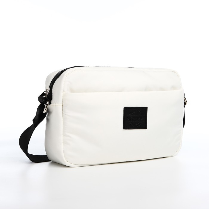 Сумка кросс-боди на молнии, цвет молочный Сумка кросс-боди на молнии, цвет молочный