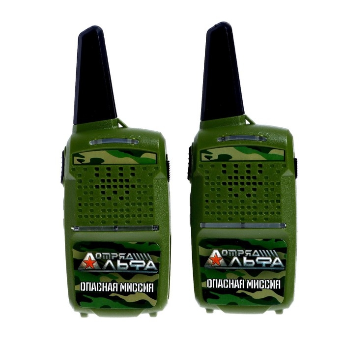 Игровой набор с рациями «Опасная миссия», радиус действия 300 м, в наборе: 2 рации, бинокль, компас, работает от батареек Игровой набор с рациями «Опасная миссия», радиус действия 300 м, в наборе: 2 рации, бинокль, компас, работает от батареек