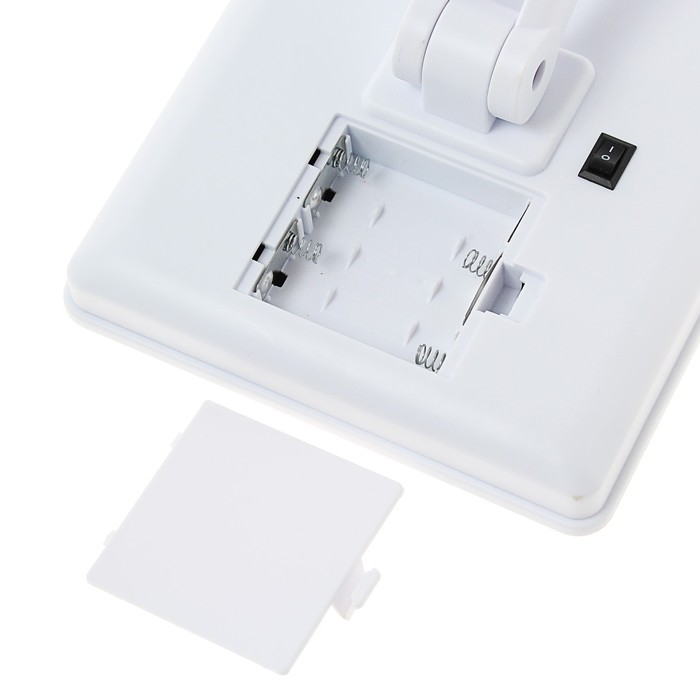 Зеркало Luazon KZ-06, подсветка, 26.5 х 16 х 12 см, 22 диода, сенсорная кнопка, белое Зеркало Luazon KZ-06, подсветка, 26.5 х 16 х 12 см, 22 диода, сенсорная кнопка, белое