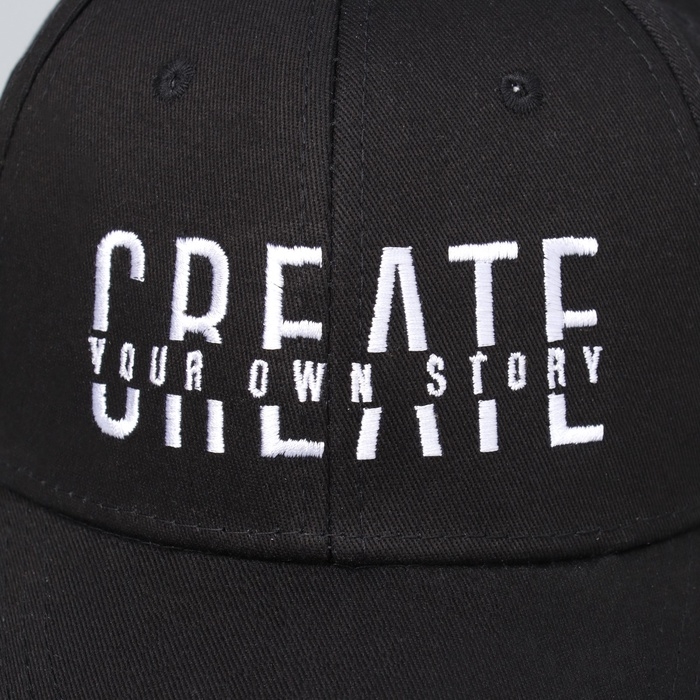 Кепка детская для мальчика Create, цвет чёрный, р-р 52-54, 5-7 лет