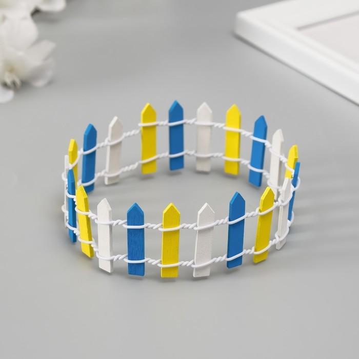 Декор для творчества дерево Декор для творчества дерево "Цветной заборчик" 3х24 см МИКС