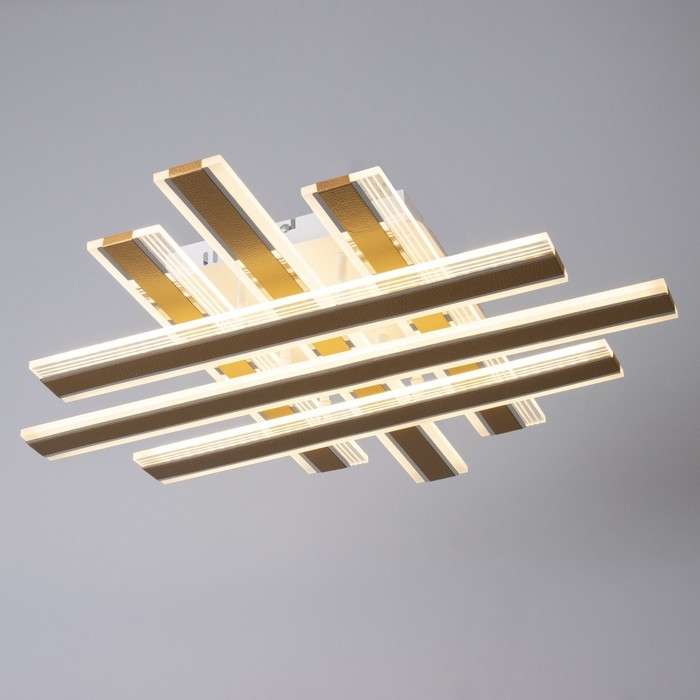 Люстра с ПДУ Люстра с ПДУ "Джема" LED 160Вт 3000-6000Вт RGB золото 70х70х12см BayerLux