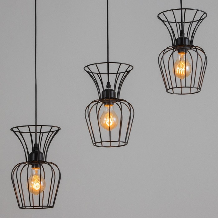 Светильник BayerLux "Фрейя" 3хЕ27 40Вт черный 16х50х23-123см