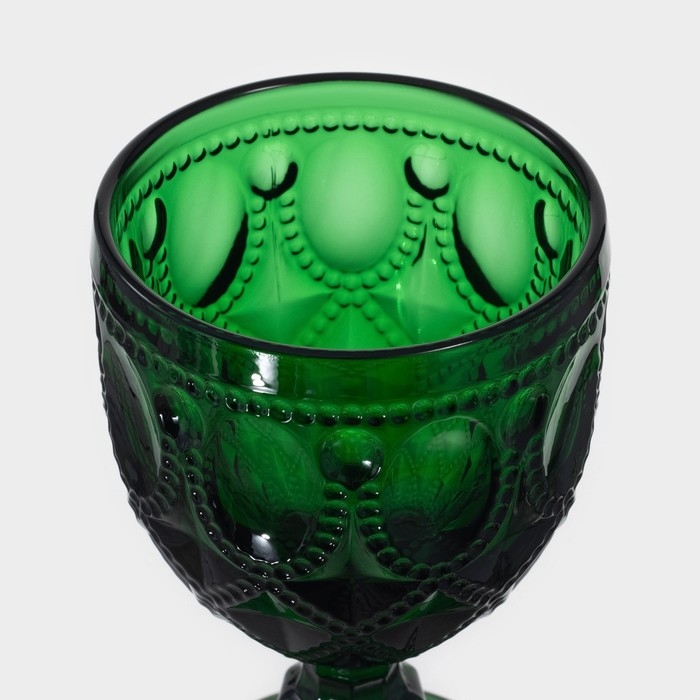 Набор бокалов из стекла Magistro «Варьете», 320 мл, 6 шт, цвет зелёный Набор бокалов из стекла Magistro «Варьете», 320 мл, 6 шт, цвет зелёный