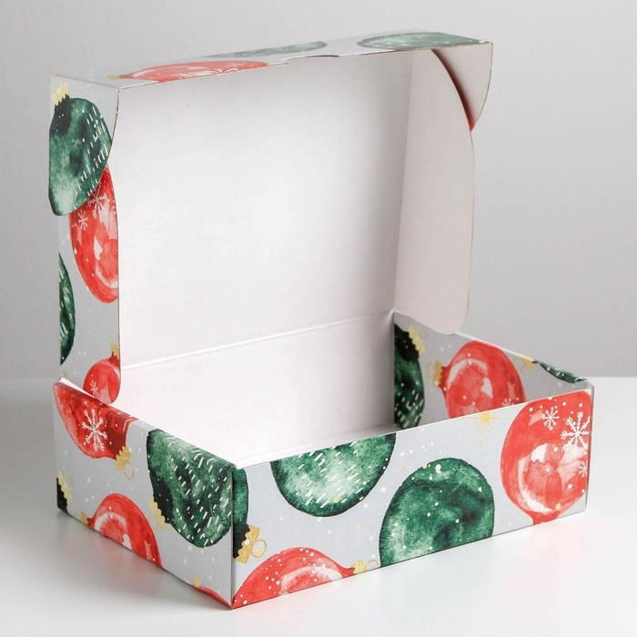 Коробка подарочная новогодняя складная «Уютного нового года», 30,7 х 22 х 9,5 см, Новый год Коробка подарочная новогодняя складная «Уютного нового года», 30,7 х 22 х 9,5 см, Новый год