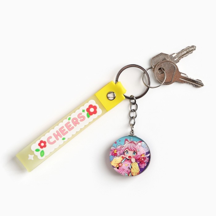 Брелок для ключей детский аниме «Девочка-кошка», 3.5 х 14 см Брелок для ключей детский аниме «Девочка-кошка», 3.5 х 14 см