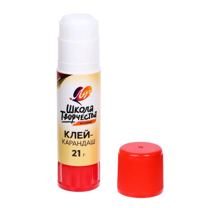 Клей-карандаш PVP 21 г Луч  Клей-карандаш PVP 21 г Луч "Школа творчества"