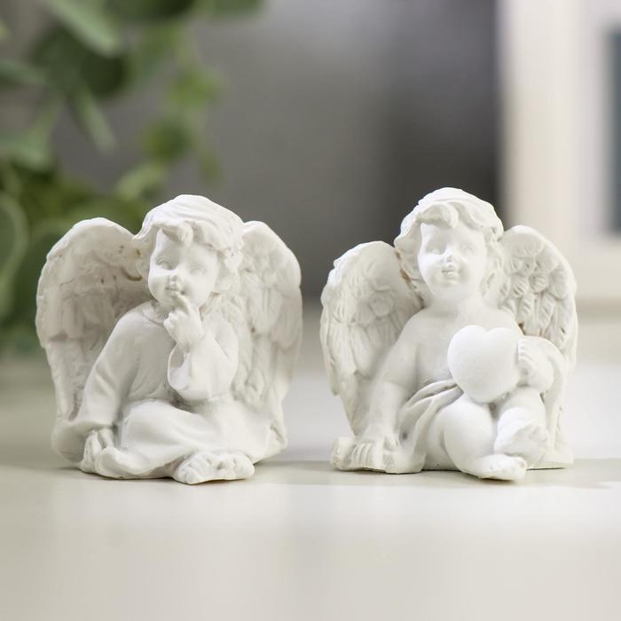 Сувенир полистоун Сувенир полистоун "Белоснежный ангел" МИКС 4х4х2,5 см