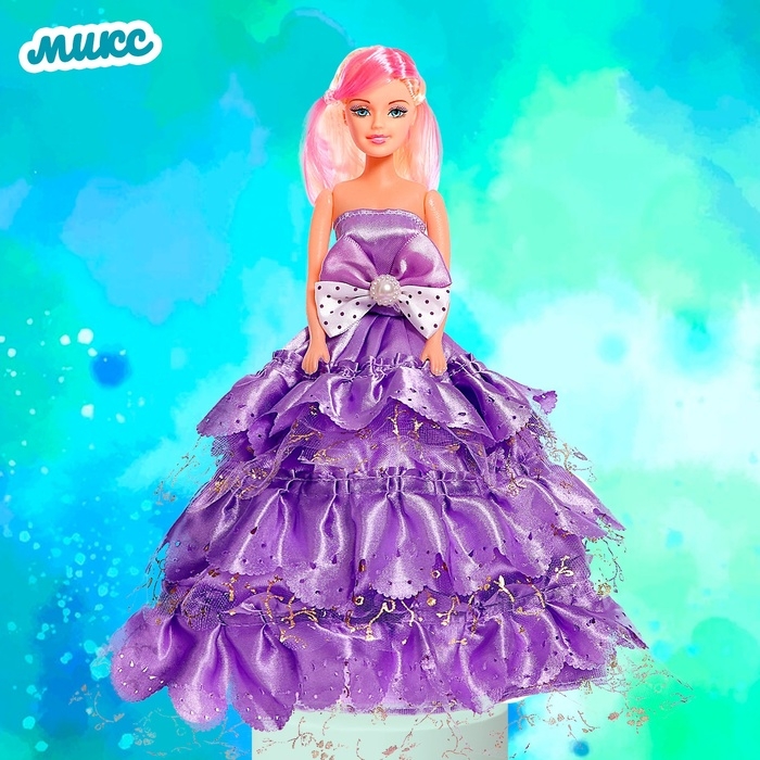 Кукла-модель «Даша» в платье, МИКС