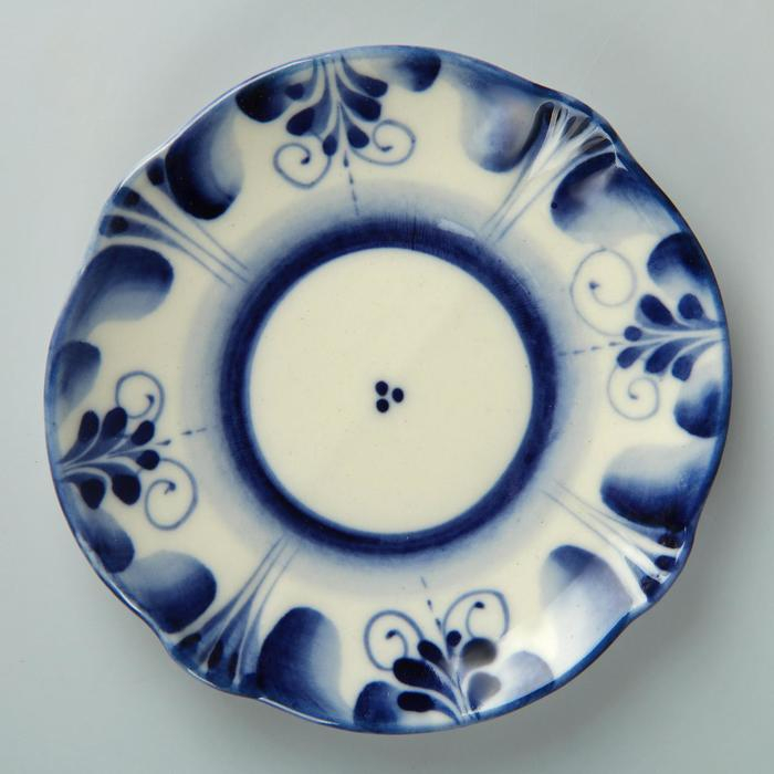 Блюдце «Силуэт», 9х9х1 см, гжель Блюдце «Силуэт», 9х9х1 см, гжель