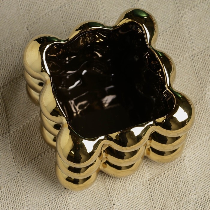 Кашпо - ваза  Кашпо - ваза "Люмьер" 13х13см