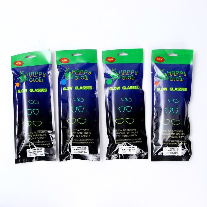 Неоновые очки &laquo;Сердечки&raquo;, цвета МИКС