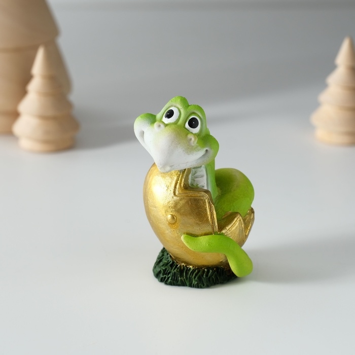 Сувенир полистоун Сувенир полистоун "Змейка в скорлупе" МИКС 4х4х6,5 см