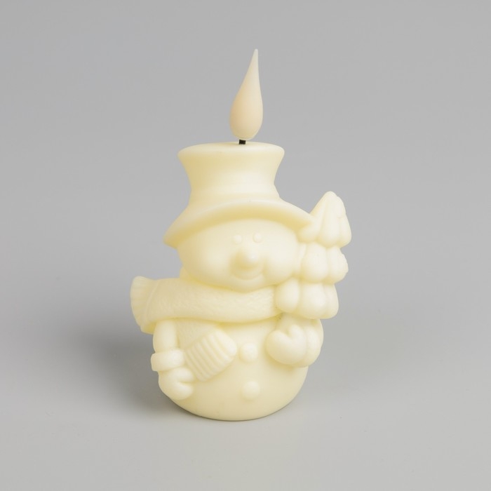 Светодиодная фигура «Снеговик» 7 × 12.5 × 5.5 см, пластик, батарейки AG13х3 (в комплекте), свечение тёплое белое Светодиодная фигура «Снеговик» 7 × 12.5 × 5.5 см, пластик, батарейки AG13х3 (в комплекте), свечение тёплое белое