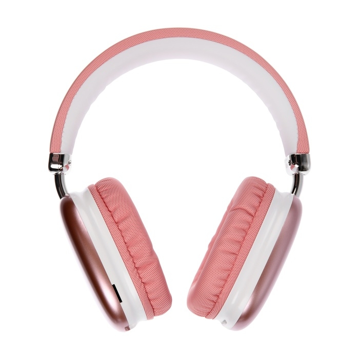 Наушники беспроводные RX-8, полноразмерные, микрофон, BT 5.3, AUX, 400 мАч, розовые Наушники беспроводные RX-8, полноразмерные, микрофон, BT 5.3, AUX, 400 мАч, розовые