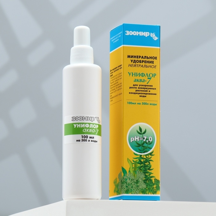 Мини удобрение  Мини удобрение "Унифлор-аква 7" для аквариумных растений, нейтр. 100 мл