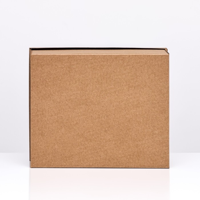 Складная коробка, крафт, 31,2 х 25,6 х 16,1 см Складная коробка, крафт, 31,2 х 25,6 х 16,1 см