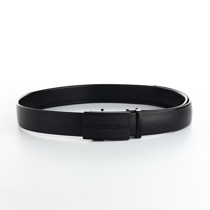 Ремень мужской, ширина 3,5 см, пряжка автомат, цвет чёрный Ремень мужской, ширина 3,5 см, пряжка автомат, цвет чёрный