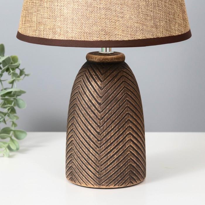 Настольная лампа  Настольная лампа "Диана" Е14 40Вт черный с золотой патиной 22х22х35 см RISALUX