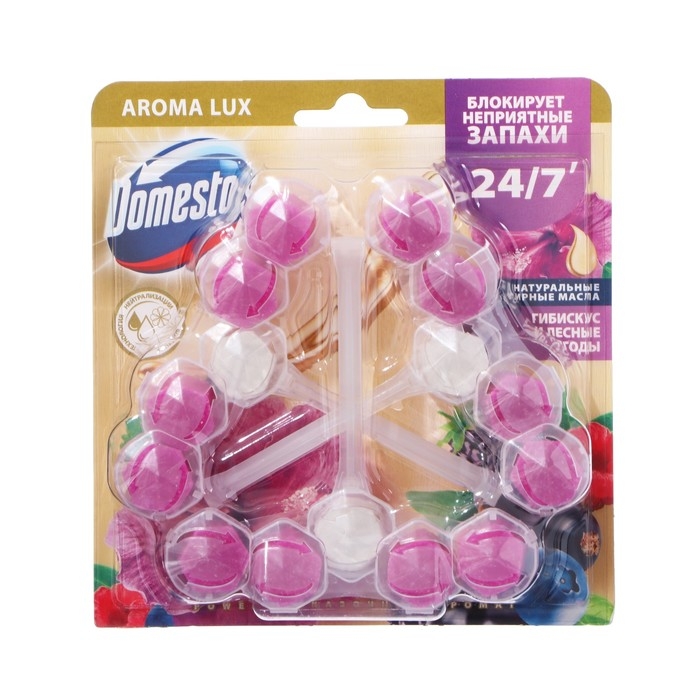 Блок для очищения унитаза DOMESTOS Power 5 TRIO гибискус и лесные ягоды 150 гр Блок для очищения унитаза DOMESTOS Power 5 TRIO гибискус и лесные ягоды 150 гр