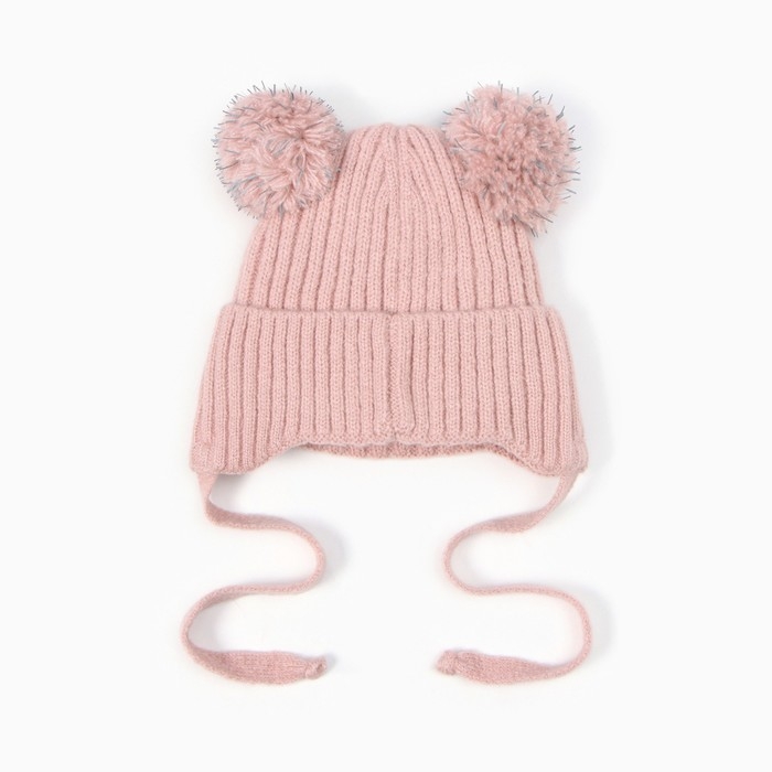 Шапка детская, цвет пудровый, размер 50-52 Шапка детская, цвет пудровый, размер 50-52