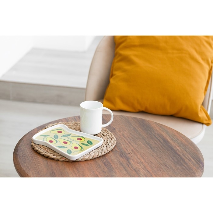 Чайная пара керамическая «Наслаждайся», кружка 200 мл, блюдце 17.8х13.3 см, цвет белый Чайная пара керамическая «Наслаждайся», кружка 200 мл, блюдце 17.8х13.3 см, цвет белый