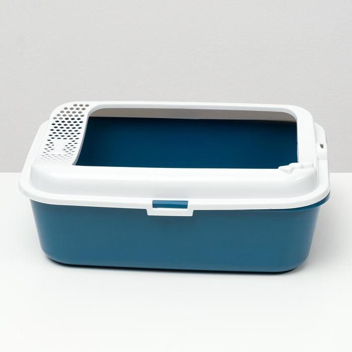 Туалет Сима с бортом + совок-микс 30 х 39 х 13,5 см синий FIX Туалет Сима с бортом + совок-микс 30 х 39 х 13,5 см синий FIX