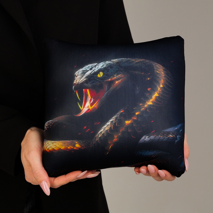 Новый год! Антистресс подушка-игрушка &laquo;Змея&raquo;, чёрная