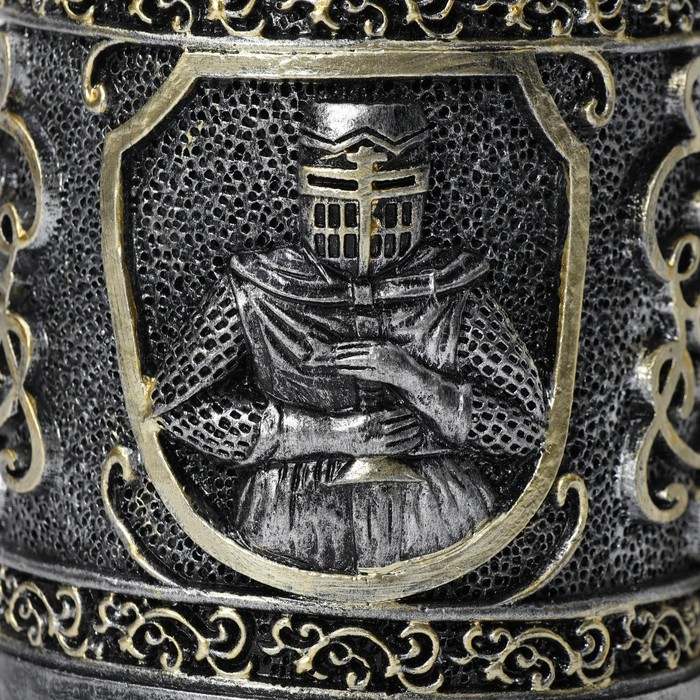 Кружка «Рыцарь», 400 мл, серебристый