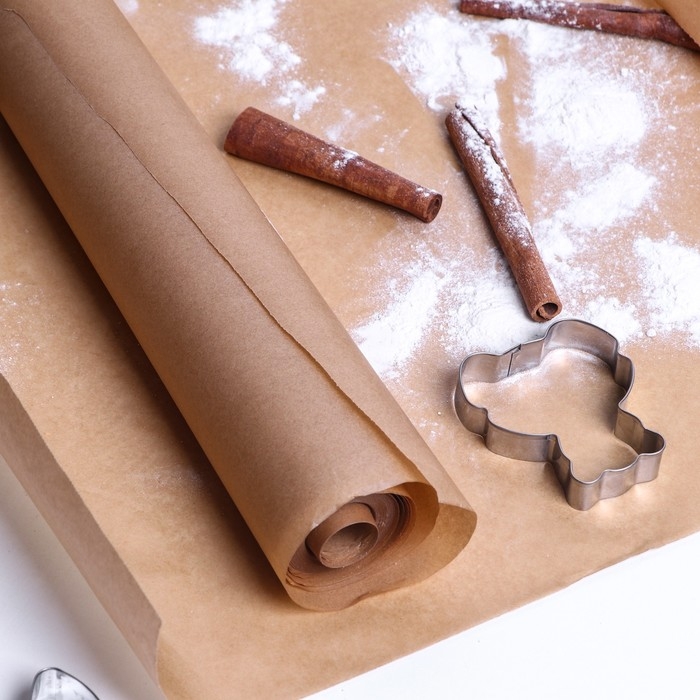 Бумага для выпечки силиконизированная, коричневая 38 х 25 м Бумага для выпечки силиконизированная, коричневая 38 х 25 м