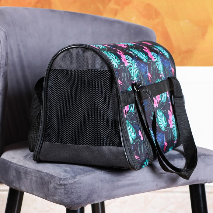 Сумка - переноска для животных, раскладная, нейлон, 43 х 26 х 28 см, микс расцветок Сумка - переноска для животных, раскладная, нейлон, 43 х 26 х 28 см, микс расцветок