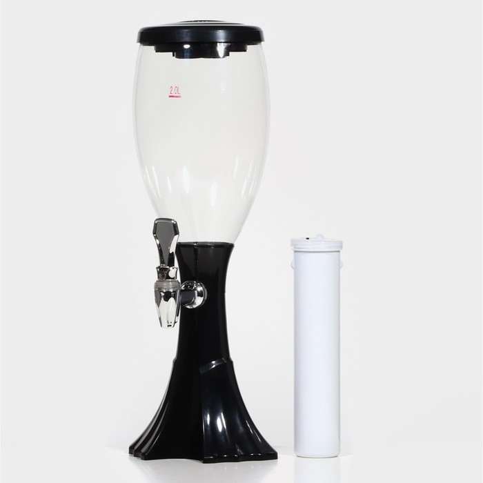 Башня пивная «Вавилон», 2 л, цвет чёрный Башня пивная «Вавилон», 2 л, цвет чёрный