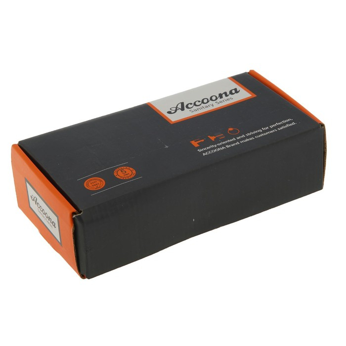 Смеситель для кухни Accoona A5209, однорычажный, с гайкой, гусак короткий, латунь, хром Смеситель для кухни Accoona A5209, однорычажный, с гайкой, гусак короткий, латунь, хром