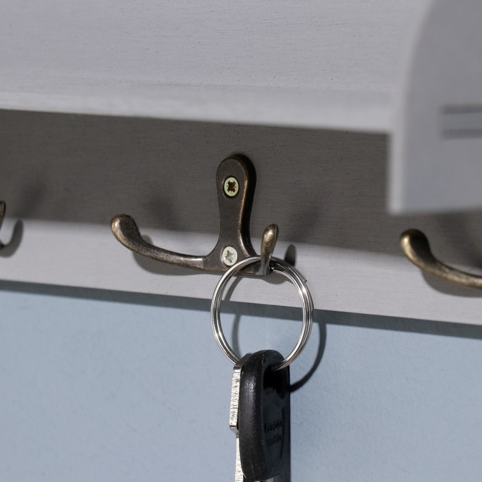 Ключница с полкой Ключница с полкой "Дом, там где..." красное сердце 28 х 23 х 7,5 см