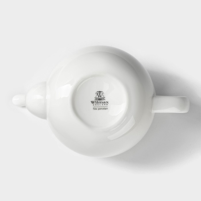 Чайник фарфоровый заварочный Wilmax Olivia «Классика», 1,1 л, цвет белый Чайник фарфоровый заварочный Wilmax Olivia «Классика», 1,1 л, цвет белый