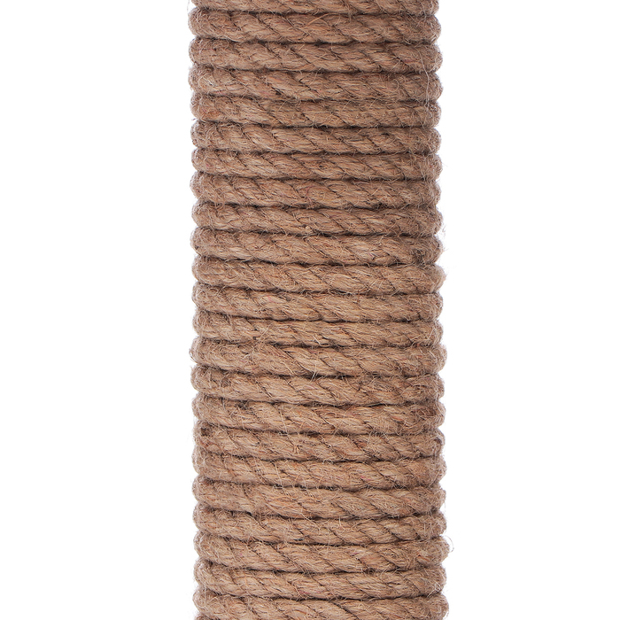 Домик для кошек с когтеточкой  Домик для кошек с когтеточкой "Куб", с площадкой и игрушкой, 35 х 30 х 85 см, микс цветов