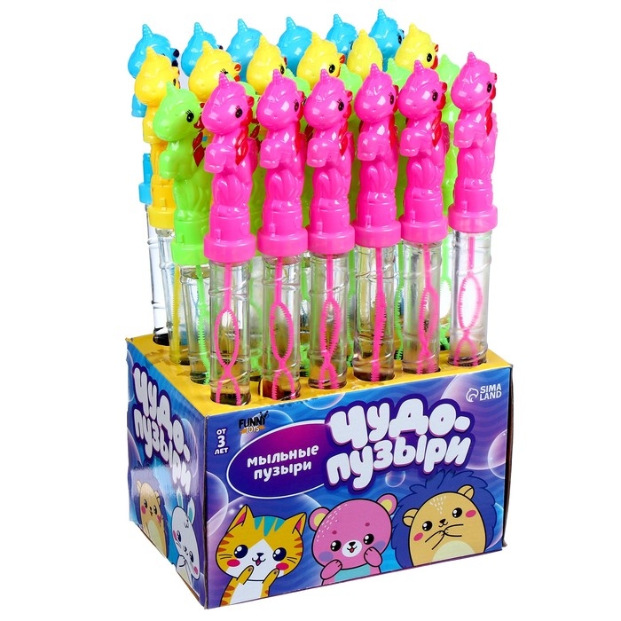 Мыльные пузыри «Единорог» 37 × 4 × 2 см, 100 мл Мыльные пузыри «Единорог» 37 × 4 × 2 см, 100 мл