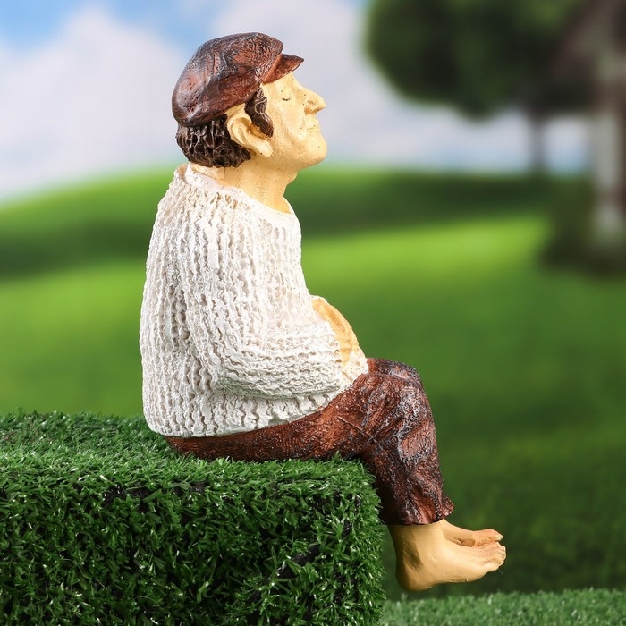 Садовая фигура  Садовая фигура "Дедушка" 12х13х20см