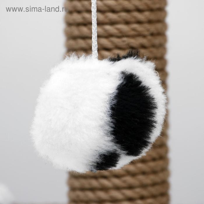 Когтеточка двойная для котят на подставке, джут, 30 х 28 х 32 см, далматинец Когтеточка двойная для котят на подставке, джут, 30 х 28 х 32 см, далматинец