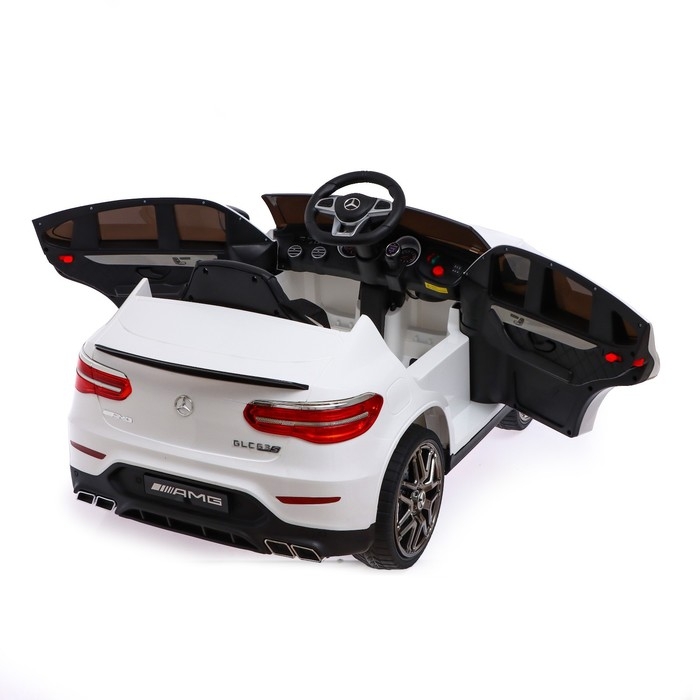 Электромобиль MERCEDES AMG GLC63S COUPE, полный привод 4WD, EVA, кожаное сидение, цвет белый Электромобиль MERCEDES AMG GLC63S COUPE, полный привод 4WD, EVA, кожаное сидение, цвет белый