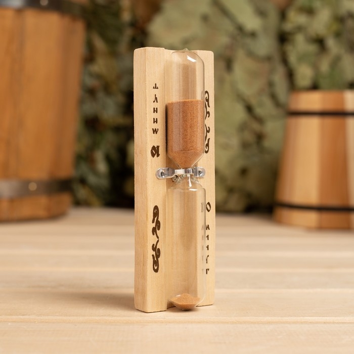 Часы песочные для бани и сауны ЧПС-1Г (10 мин), в картонной коробке Часы песочные для бани и сауны ЧПС-1Г (10 мин), в картонной коробке