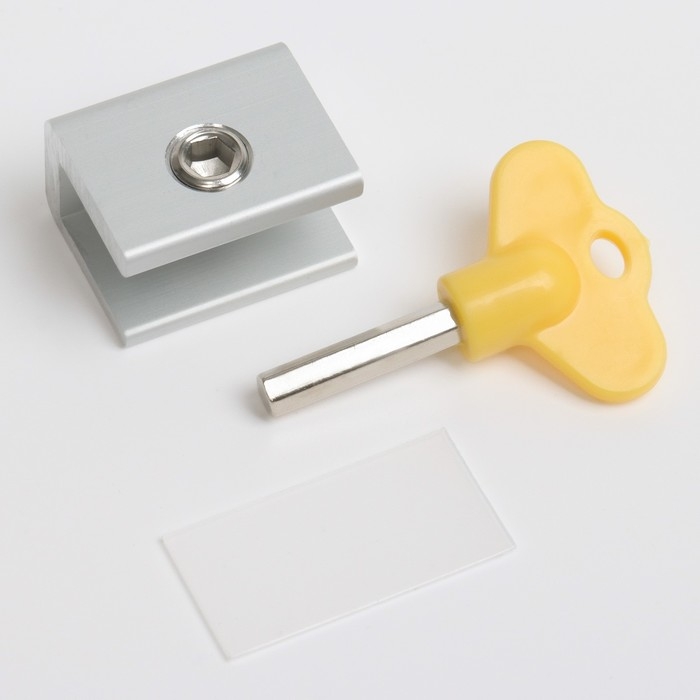 Блокиратор для окон и раздвижных дверей «Ключик», под профиль 10 мм, цвет желтый, Крошка Я Блокиратор для окон и раздвижных дверей «Ключик», под профиль 10 мм, цвет желтый, Крошка Я
