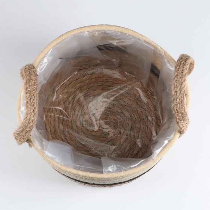 Набор корзин из 3 шт, 31x28x27 см, 27x23x25 см, 24x20x21 см, рогоз Набор корзин из 3 шт, 31x28x27 см, 27x23x25 см, 24x20x21 см, рогоз