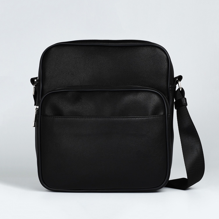 Сумка мужская через плечо TEXTURA, искусственная кожа, цвет чёрный Сумка мужская через плечо TEXTURA, искусственная кожа, цвет чёрный