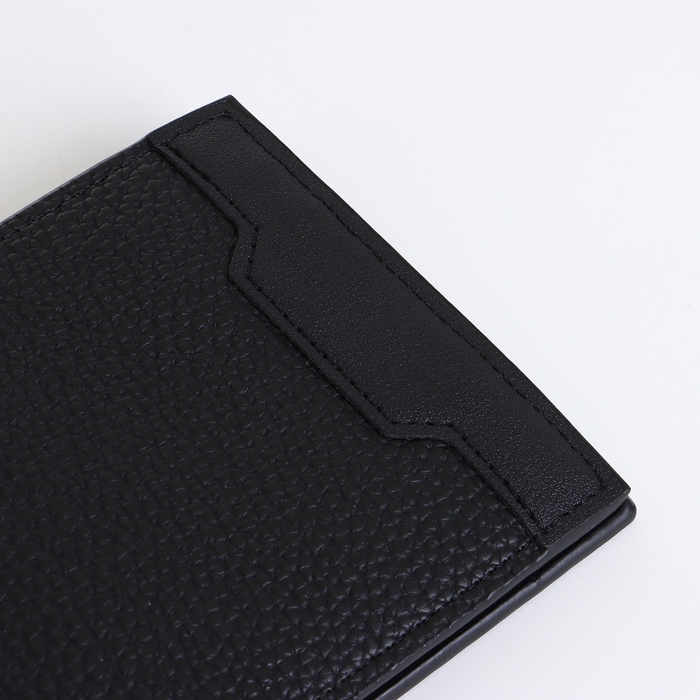 Портмоне мужское без застёжки, цвет чёрный Портмоне мужское без застёжки, цвет чёрный