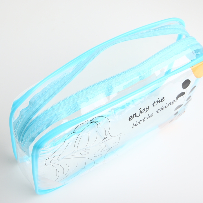 Косметичка на молнии, цвет голубой Косметичка на молнии, цвет голубой