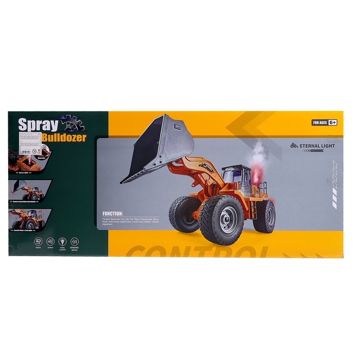 Машинка радиоуправляемая «Стройка», погрузчик, аккумулятор, световые, звуковые и дымовые эффекты Машинка радиоуправляемая «Стройка», погрузчик, аккумулятор, световые, звуковые и дымовые эффекты