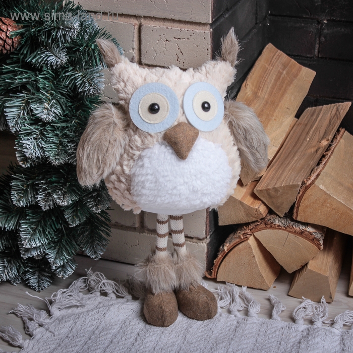 Кукла интерьерная Кукла интерьерная "Сова с полосатыми ножками" 37 см