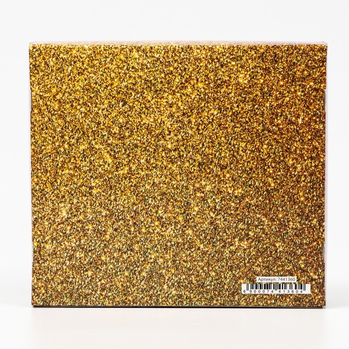 Коробка подарочная Коробка подарочная "Бант", золотая 20 х 18 х 5 см