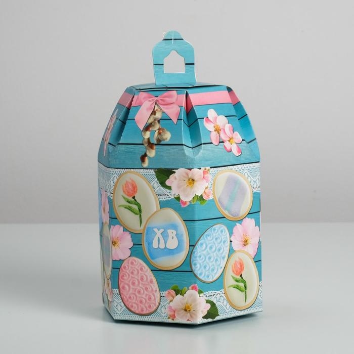 Коробка кондитерская складная, упаковка «Светлая Пасха», 16,5 х 14,5 х 21 см